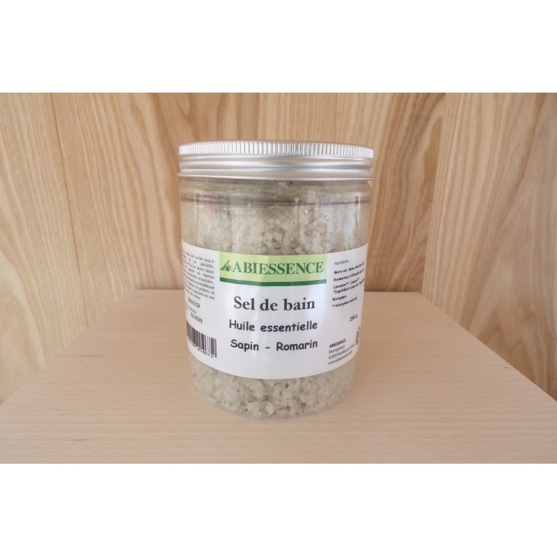 Sel de Bain à l'Huile Essentielle de Sapin et de Romarin Sel de Bain à l'Huile Essentielle de Sapin et de Romarin