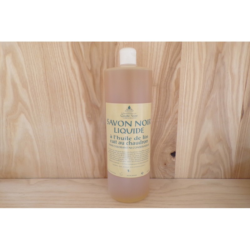 Savon noir liquide a l'huile de lin 1L