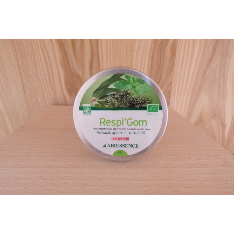 Respi'Gom aux huiles essentielles biologiques Respi'Gom aux huiles essentielles biologiques