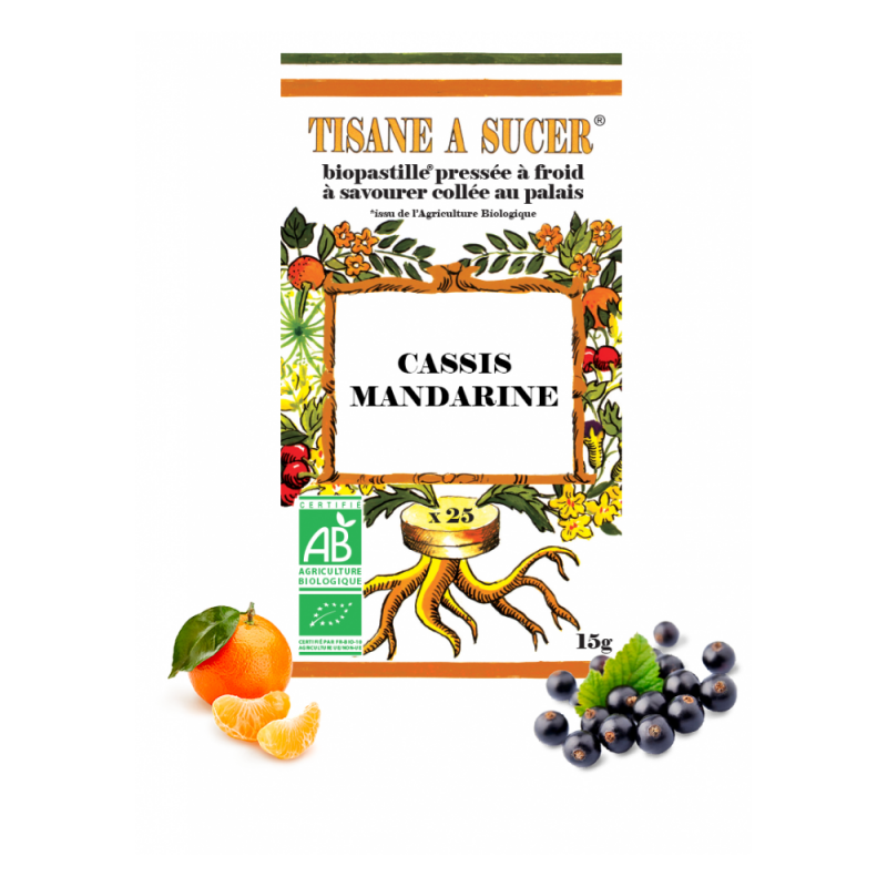 Tisane à sucer Cassis & Mandarine