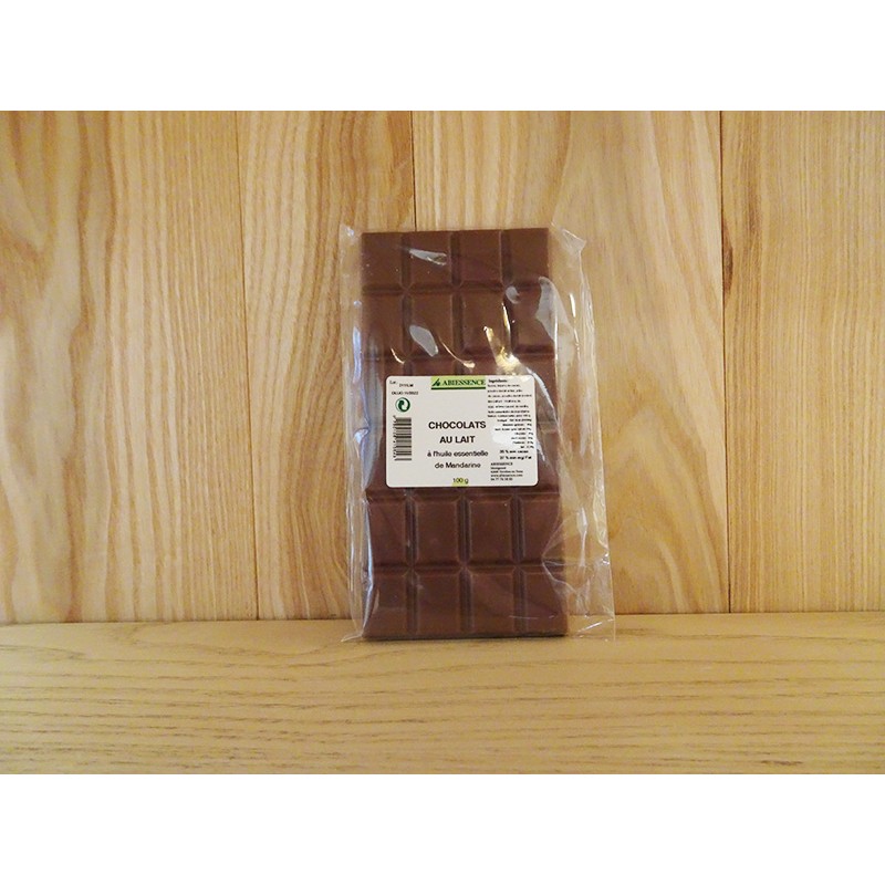 Tablette de chocolat Lait Mandarine 100gr Tablette de chocolat Lait Mandarine 100gr