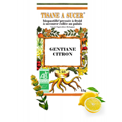 Tisane à sucer Gentiane Citron